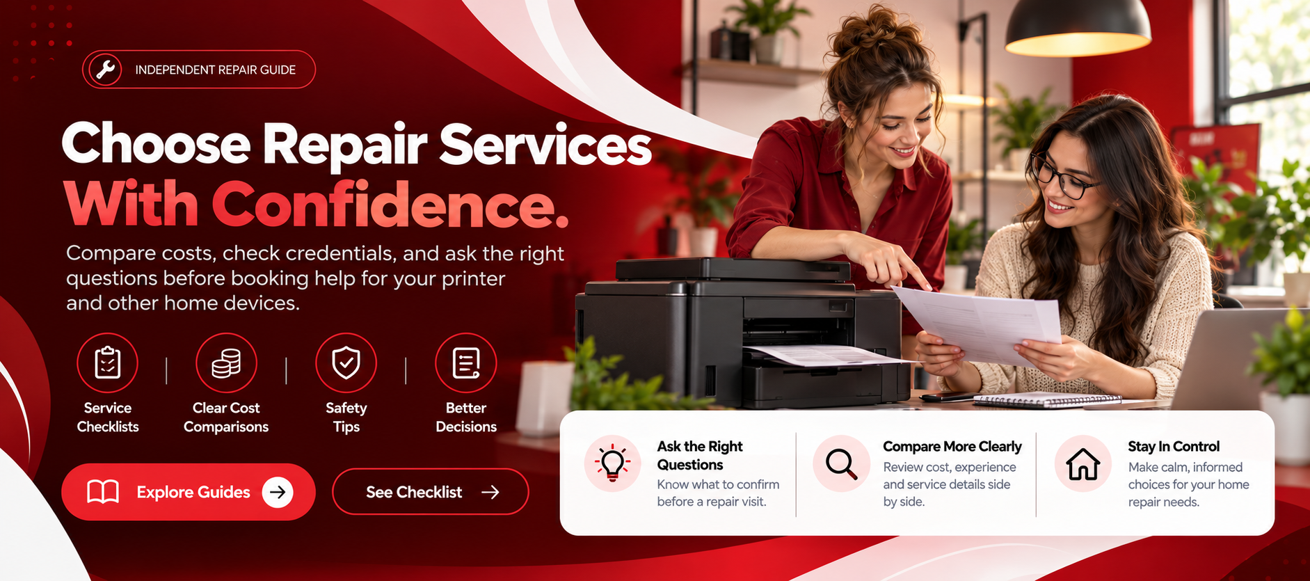 Check Before Appoint Independent Repair Guide - Understand Service Choices, Ask Better Questions, Protect Your Devices